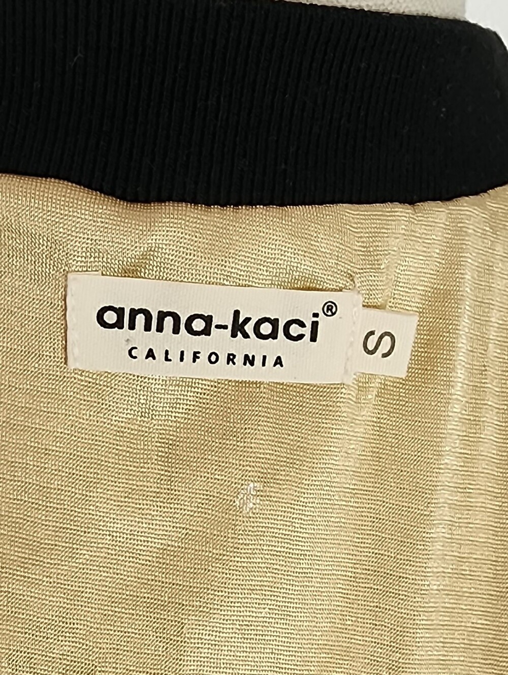 Anna-Kaci Jacket Gold Sequin Bomber Style Sparling Gold Size S - Picture 16 of 17